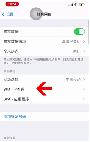 凤泉苹果14维修网分享如何给iPhone14的SIM卡设置密码 