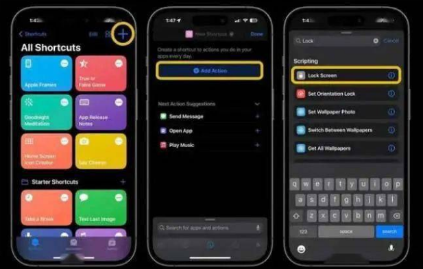 凤泉苹果14锁屏维修店分享iPhone14升级iOS16.4后如何创建锁屏快捷方式 